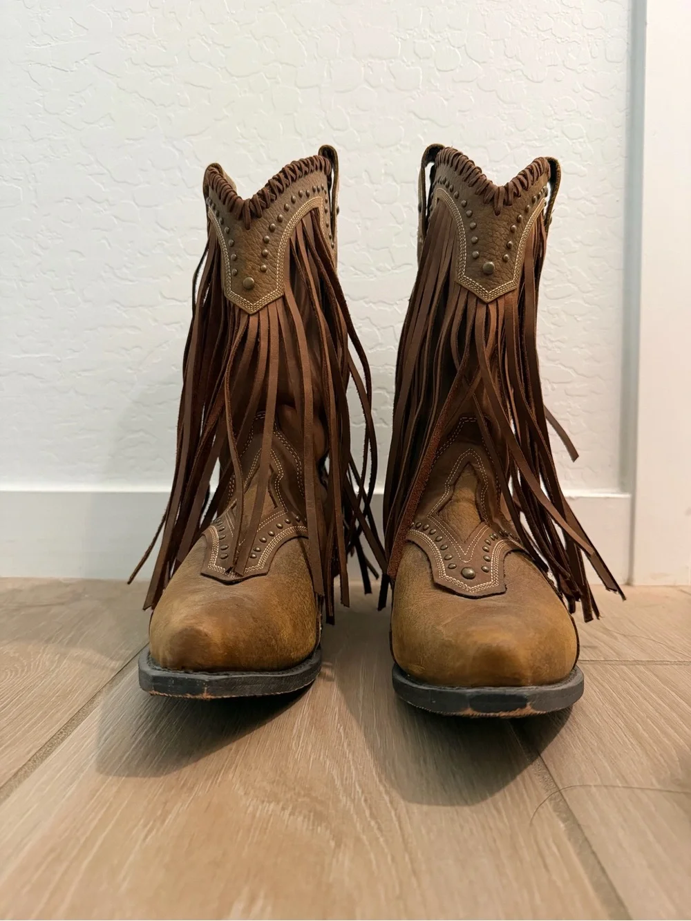 Rockin’ Country Women's Brown Fringe Western Boots